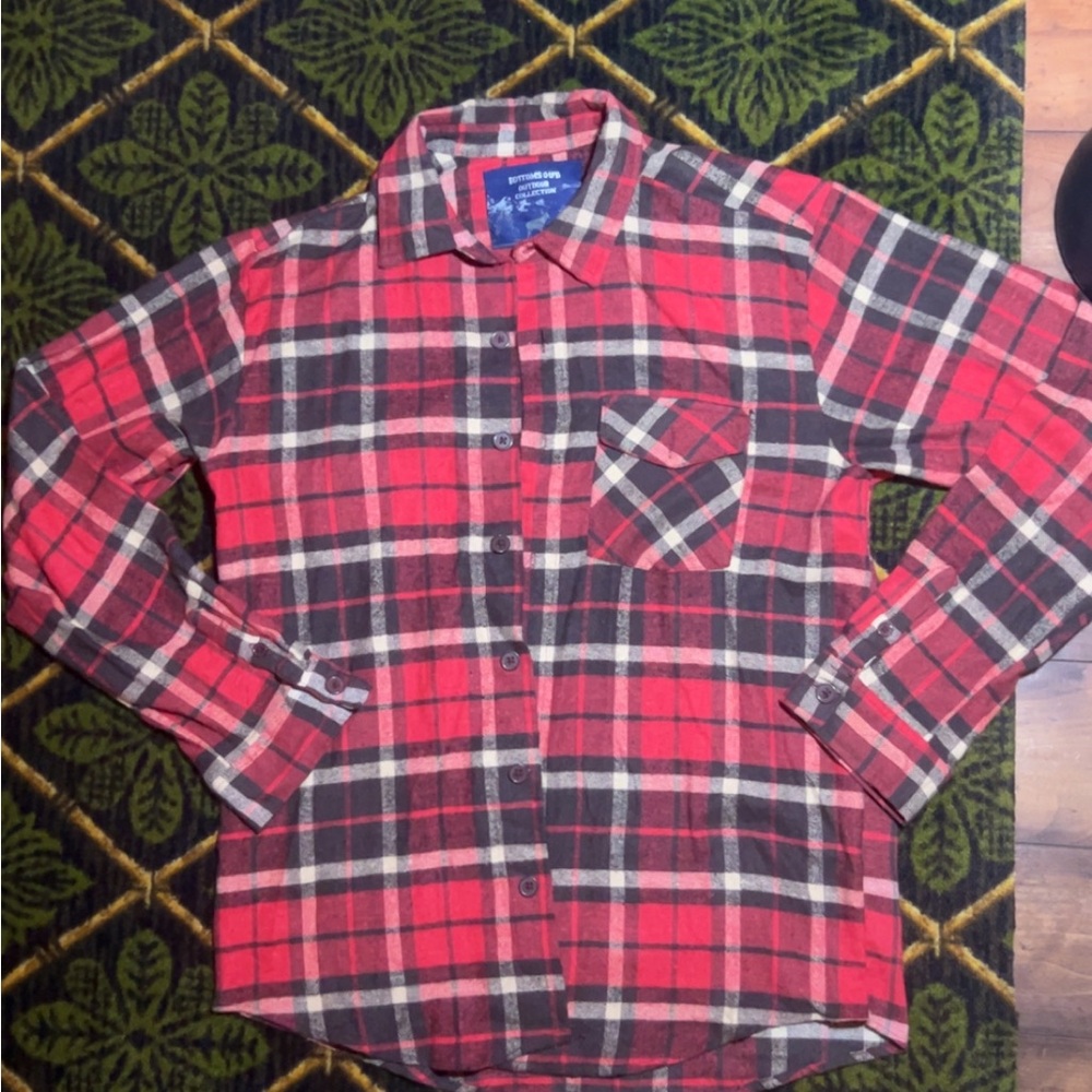 Red and Black Plaid Men's Shirt